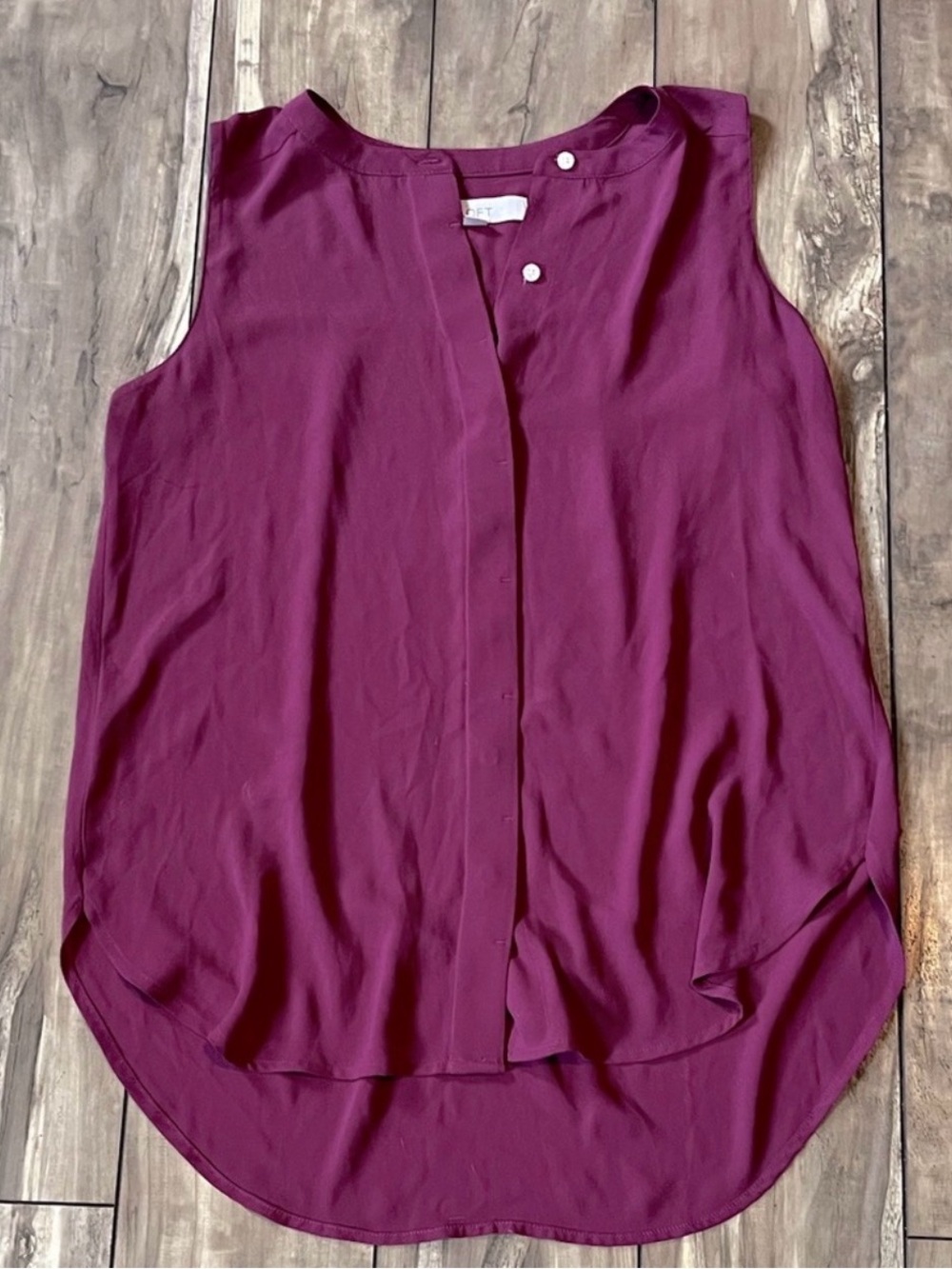 Loft sleeveless v-neck blouse